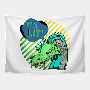 It's lit dragon design Tapestry