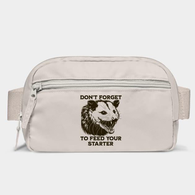 Funny Hissing Possum Sourdough Starter Bread Maker design by Luxinda