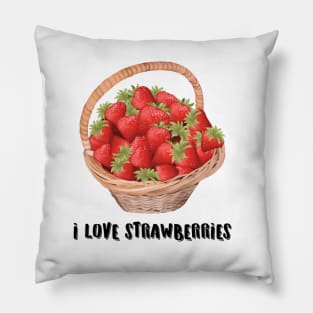 I love strawberries Pillow