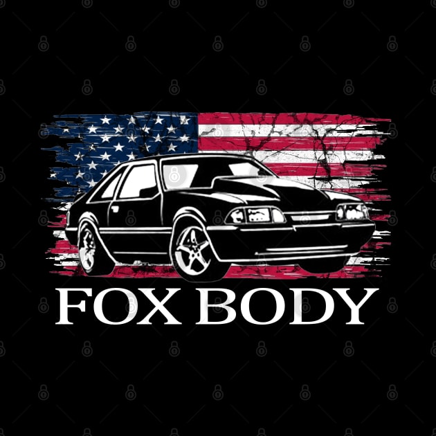 Mustang Foxbody American Fox body stang Muscle classic Car 5.0L by JayD World