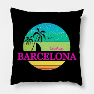 Barcelona Spain Pillow