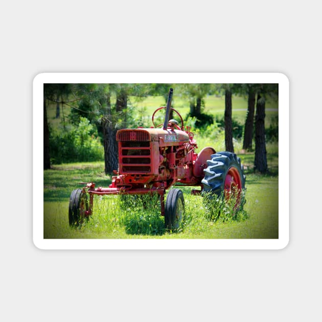 McCormick Farmall Tractor Magnet by Cynthia48