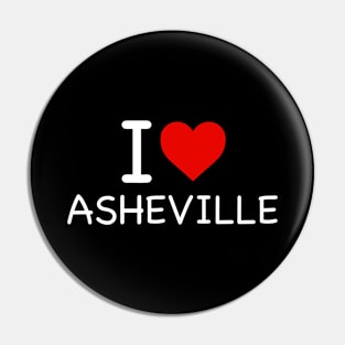 Asheville - I Love Icon Pin