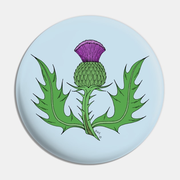 Thistle Pin by AzureLionProductions