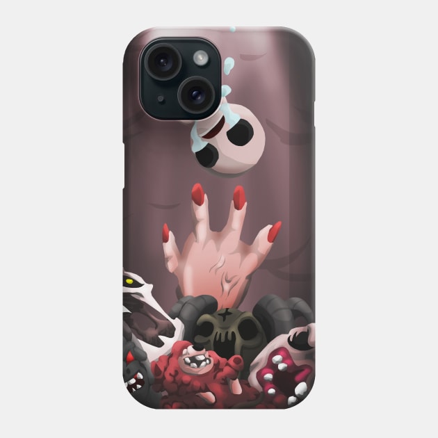 Binding of Isaac Minimalist Phone Case by G Squared Art