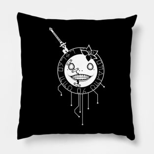 Emil (White on Black) Pillow