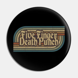 Five Finger Death Punch Vintage Stripes Pin