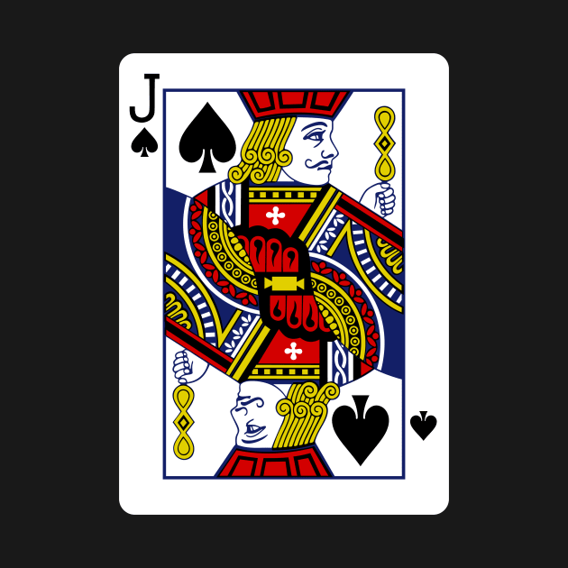 Jack of Spades Playing Card by vladocar