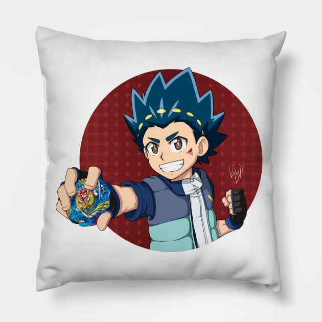 Valt Aoi from Beyblade Burst Turbo Pillow by Kaw_Dev