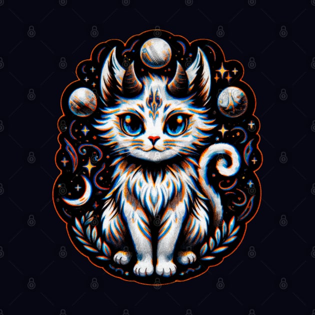 Mystic Moonlit Cat by Helgar