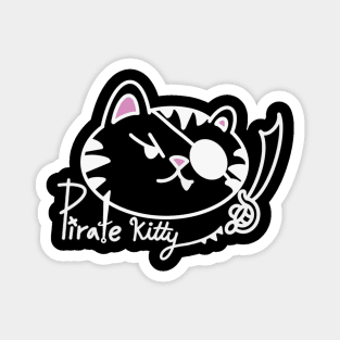 Pirate Kitty! (White) Magnet