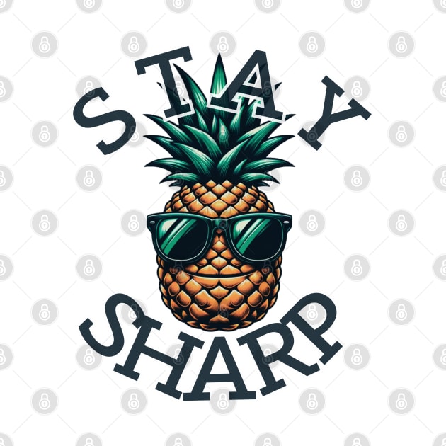 Cool Pineapple Stay Sharp Design by vk09design