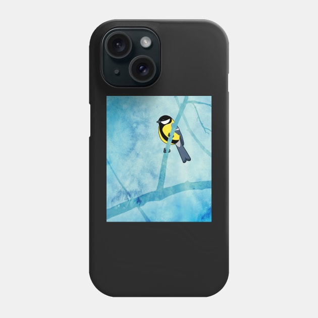 Great Tit (Parus major) Phone Case by Cedarseed