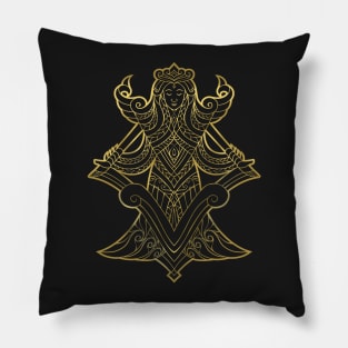 Virgo gold Pillow