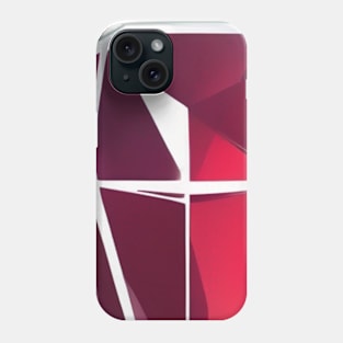 Crimson Jewel - Geometric Diamond Design No. 1001 Phone Case