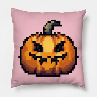 Pumkin Halloween Monster ,Pixel art Pillow