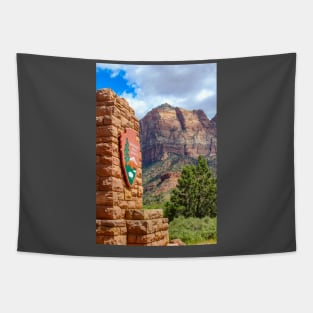 Zion National Park Entrance Tapestry