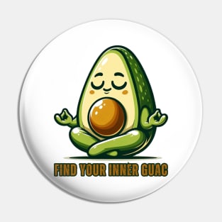 Zen Avocado - Inner Guac Guru Pin