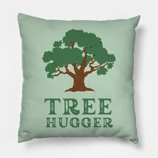 Tree Hugger Earth Day Pillow