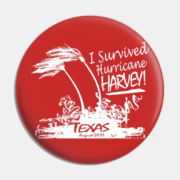 I survived Hurricane Harvey Pin by Etopix