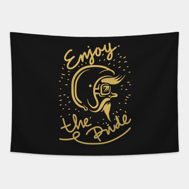 enjoy the ride Tapestry by Luckyart11