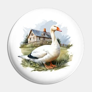 White Goose Pin