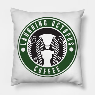 Laughing Octopus Coffee Pillow