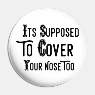 Funny Mask goth Pin