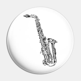 Saxophone Pin