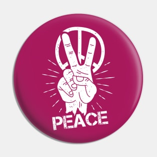 Peace Hand Fingers Pin