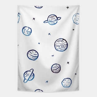 Planets Pattern Tapestry