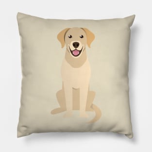 The Good Boy/Girl Golden Retriever - Digital Illustration Pillow