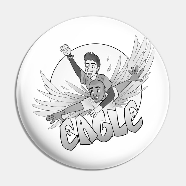 Scrubs Eagle (Monochrome) Pin by Phreephur