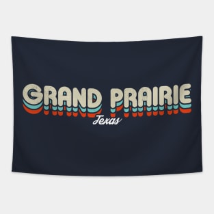 Retro Grand Prairie Texas Tapestry