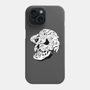 psychedelic skull Phone Case