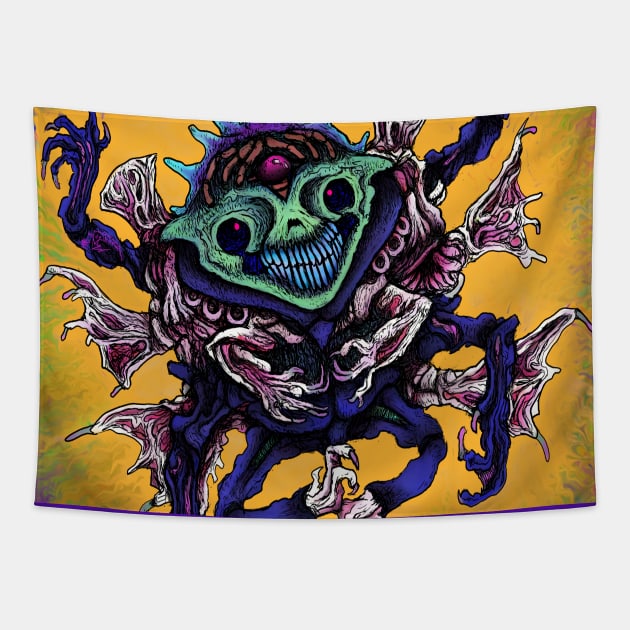 Tilsadjinn PsyFlamah Tapestry by wodeworm