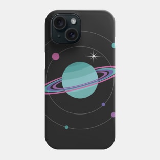 Turquoise Saturn Phone Case