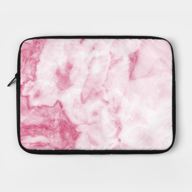 pink marble laptop case