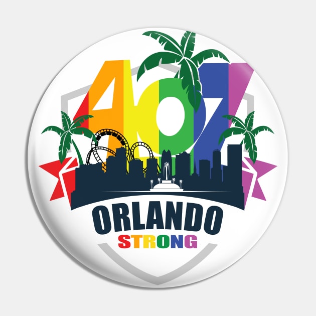 407 Orlando Strong with Pride Pin by AssortedRealitee