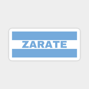 Zarate City in Argentine Flag Colors Magnet