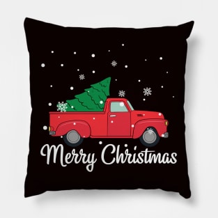 Merry Christmas Gift Family Xmas Red Buffalo Plaid Pillow