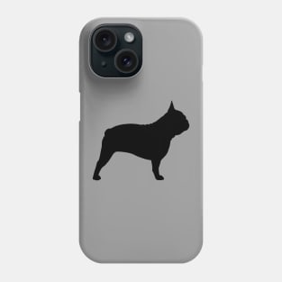 Black French Bulldog Silhouette Phone Case