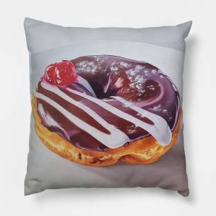 Black Forest Donut Painting 2 Pillow