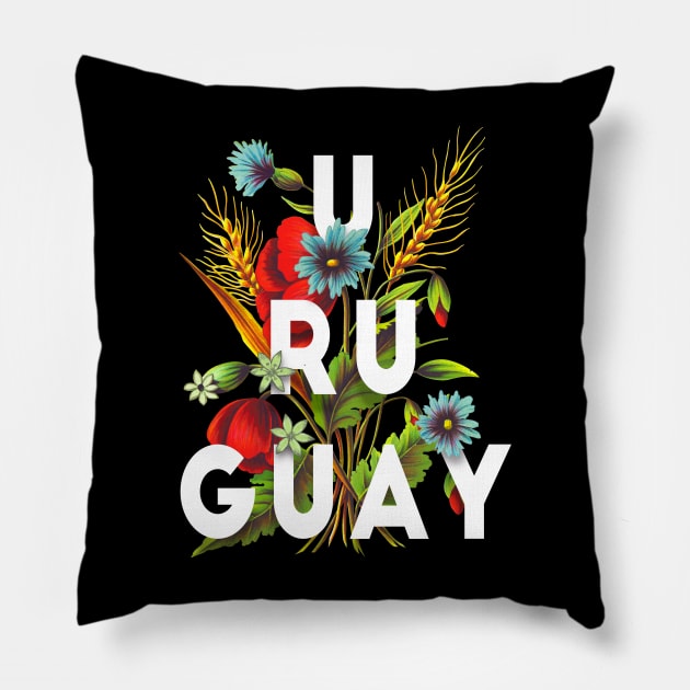 Uruguay Proud Flag, Uruguay gift heritage, Uruguayan girl Boy Friend uruguayo Pillow by JayD World