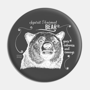Spirit animal - bear white Pin