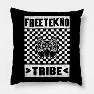 DJ Gasmask Freetekno Tribe Subculture Pillow