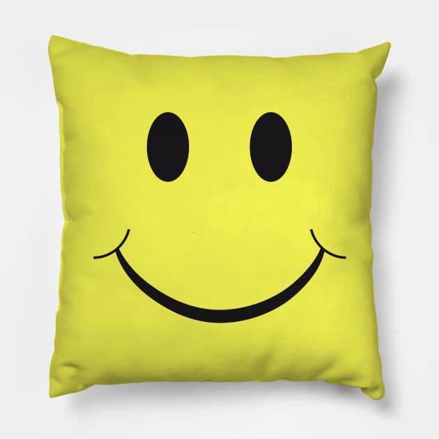 SMILEY #1 Pillow by RickTurner