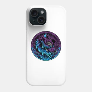 Wolf Head With Ornament Fantasy Artsy Style Phone Case