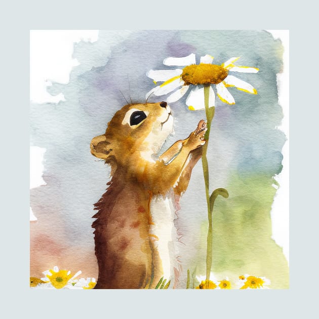 Squirrel and Daisy by fistikci