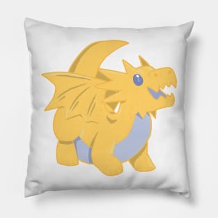 Cute Yellow Dragon Pillow